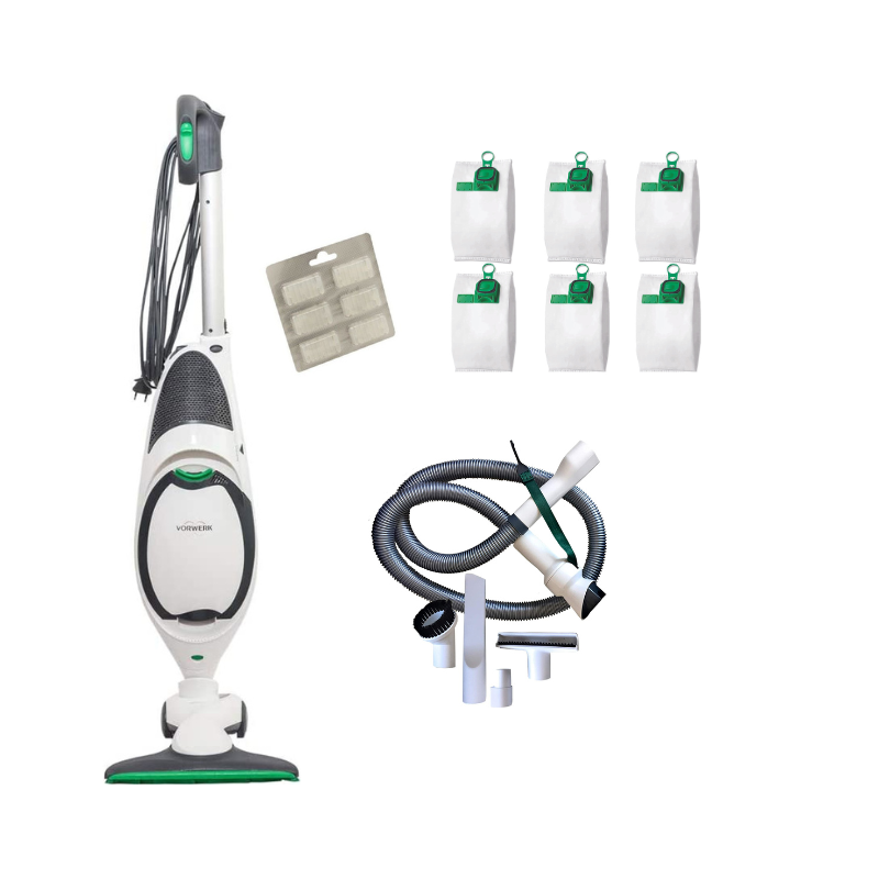 ASPIRAPOLVERE VORWERK FOLLETTO VK150 CON SPAZZOLA HD50 +TUBO CON ACCESSORI RIGENERATO
