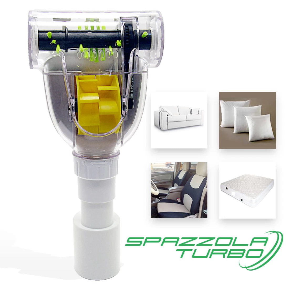 Tubo Flessibile Folletto con Spazzola Turbo per Divani e Materassi – Compatibile Modelli vk130-vk131-vk135-vk136-vk140-vk150-vk200-vk220s