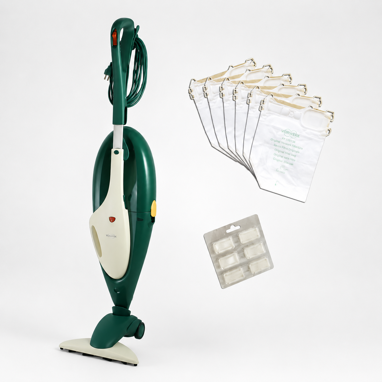 ASPIRAPOLVERE  VORWERK FOLLETTO MODELLO VK135 CON HD 35 RIGENERATO