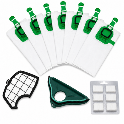 Kit Folletto sacchetti, filtri, spazzola e profumi compatibili VK140/VK150