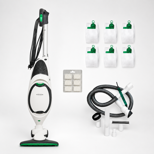 ASPIRAPOLVERE VORWERK FOLLETTO VK150  CON SPAZZOLA HD50 +TUBO CON ACCESSORI RIGENERATO