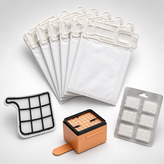 Kit Folletto sacchetti,filtri e profumi compatibili VK135 vk136