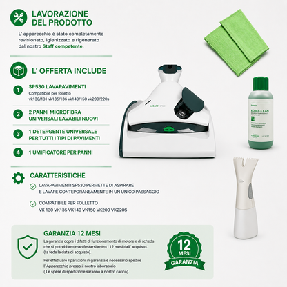 LAVAPAVIMENTI FOLLETTO VORWERK SP530 RIGENERATO
