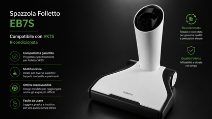 Spazzola Folletto EB7S multifunzione per VK7S ricondizionata
