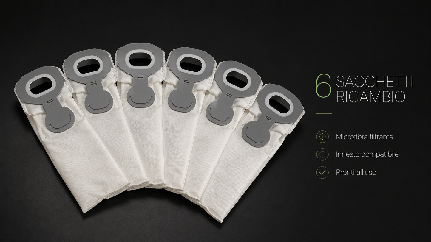 Sacchetti compatibili aspirapolvere folletto vorwerk vk7s