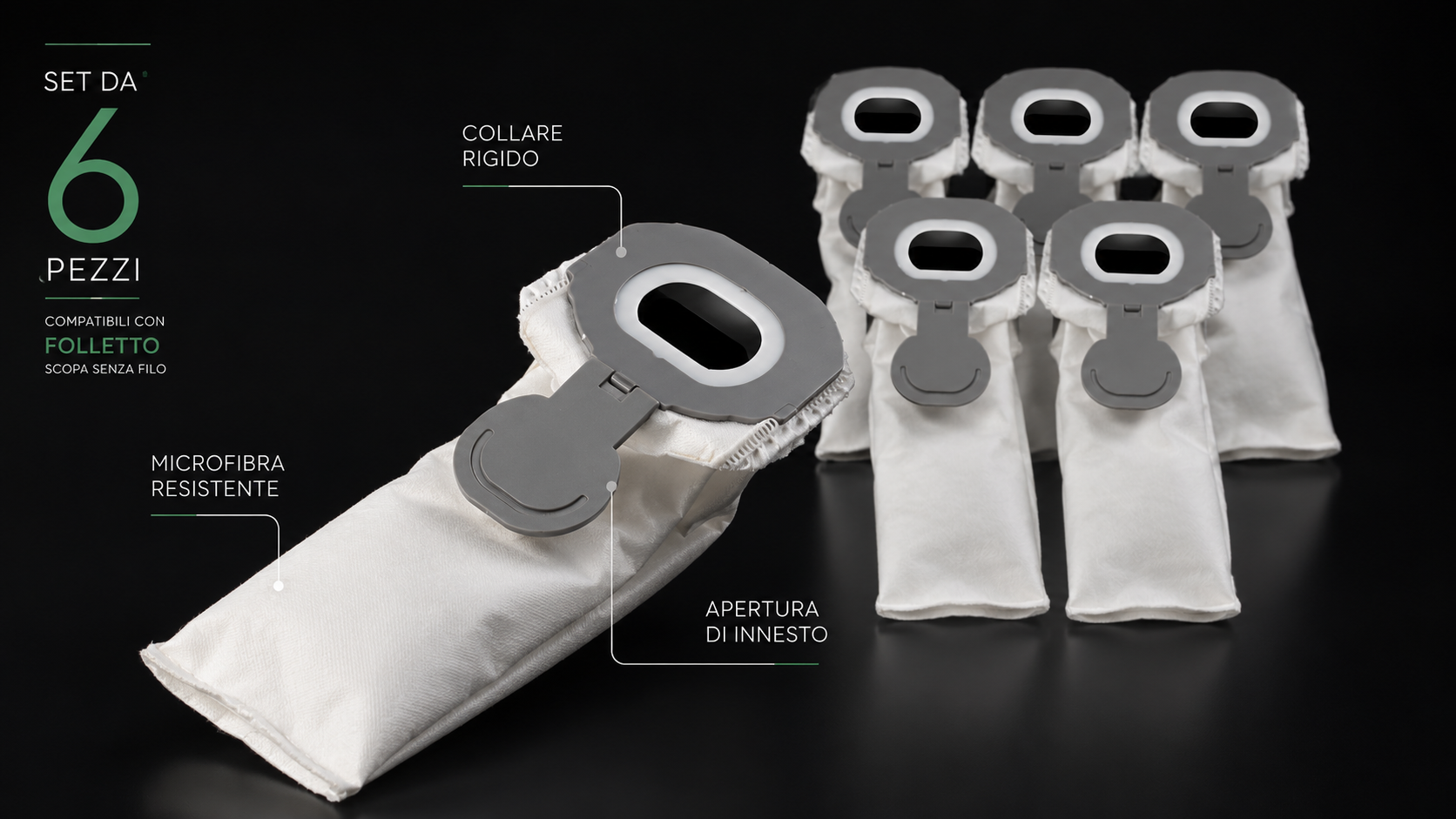 Sacchetti compatibili aspirapolvere folletto vorwerk vk7s