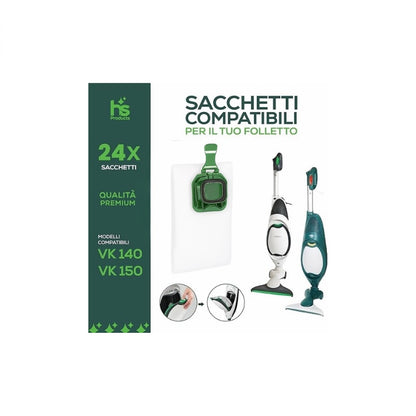 Sacchetti compatibili aspirapolvere folletto vorwerk VK140 VK150