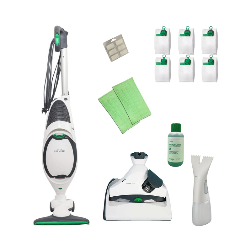 ASPIRAPOLVERE   VORWERK FOLLETTO VK150 CON HD50 +LAVAPAVIMENTI SP530