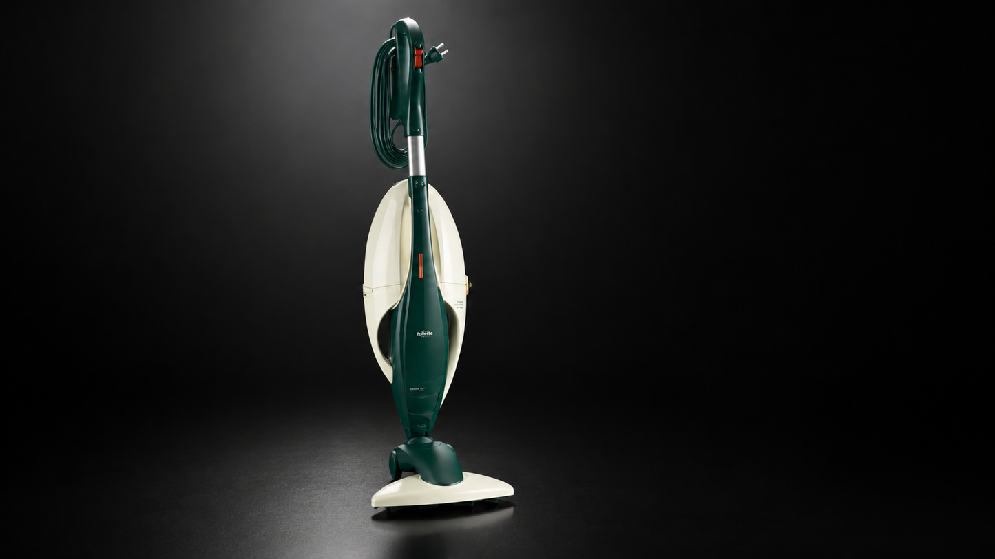 ASPIRAPOLVERE VORWERK FOLLETTO VK131 CON SPAZZOLA HD35 CON RUOTE PIU' BATTITAPPETO EB350 RIGENERATO