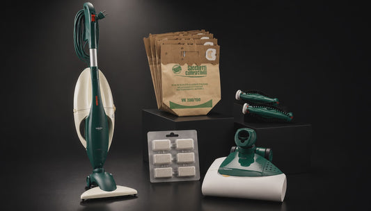 ASPIRAPOLVERE VORWERK FOLLETTO  VK130 CON SPAZZOLA HD35 CON RUOTE PIU' BATTITAPPETO EB350 RIGENERATO