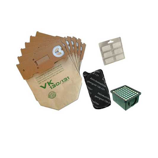 Kit Folletto sacchetti, filtri e profumi compatibili vk130 vk131