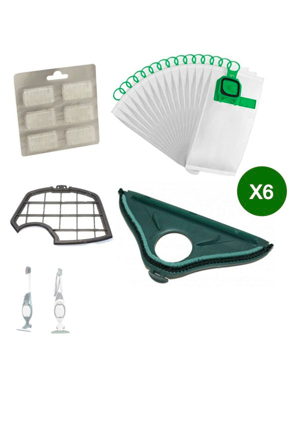Manutenzione Aspirapolvere Kit Ricambi Per Aspirapolvere Folletto Vk135 Vk136 12 Sacchetti 12 Profumi C 420244 - Foto 11